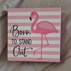 The Spring Shop Pink Flamingo Decorative Plaque
